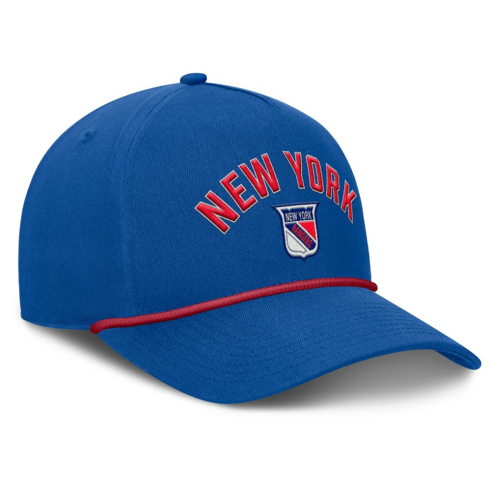 NHL New York Rangers Fanatics Decades Collection A-Frame Rope Adjustable Hat