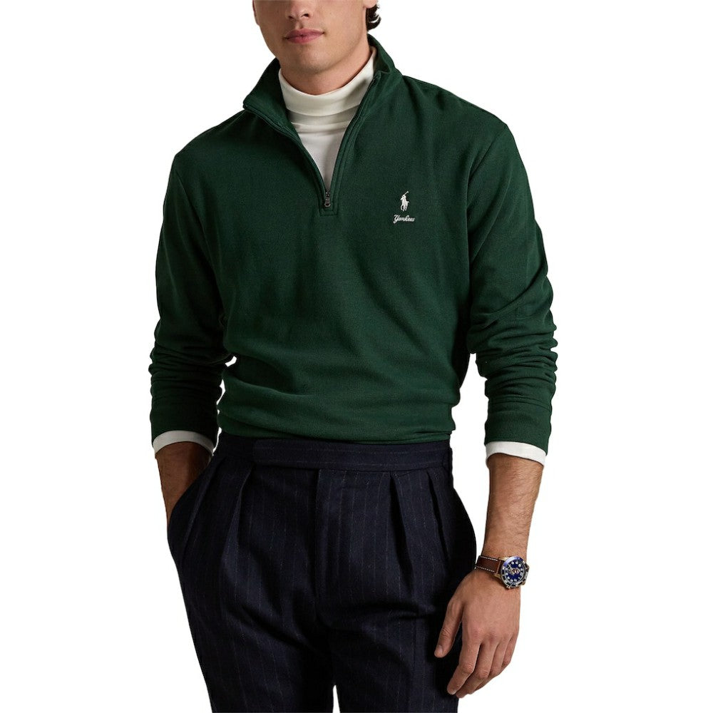 Green New York Yankees Polo Ralph Lauren Estate Quarter-Zip Sweatshirt