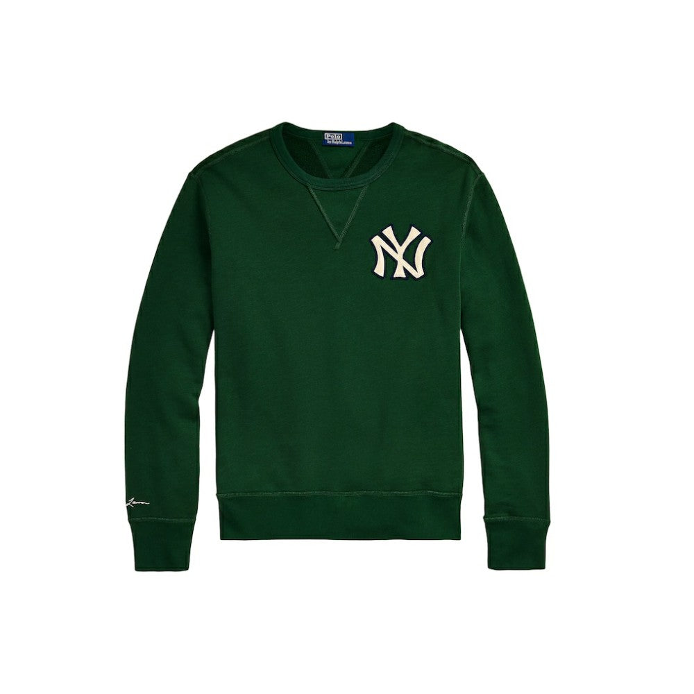 Green New York Yankees Polo Ralph Lauren Pullover Sweatshirt