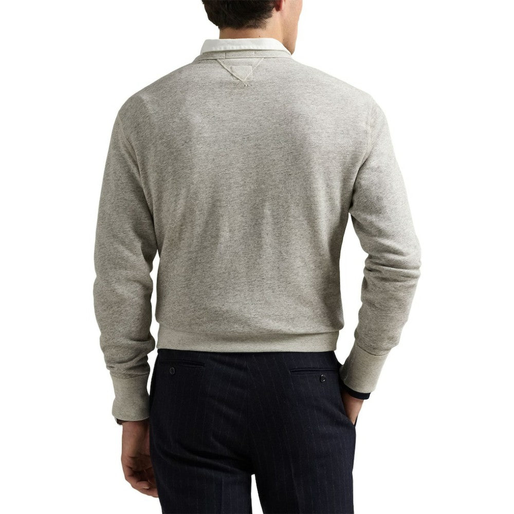 Heather Gray New York Yankees Polo Ralph Lauren Pullover Sweatshirt