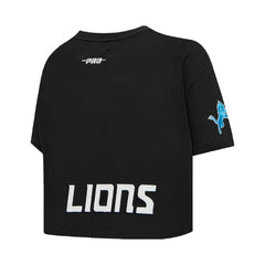 Amon-Ra St. Brown  Pro Standard Women's Player Name & Number Cropped Boxy T-Shirt - Detroit Lions T-shirts