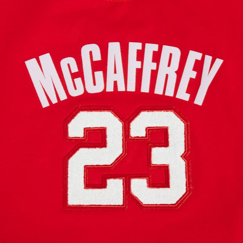 Christian McCaffrey  Pro Standard Women's Player Name & Number Cropped Boxy T-Shirt - San Francisco 49ers T-shirts