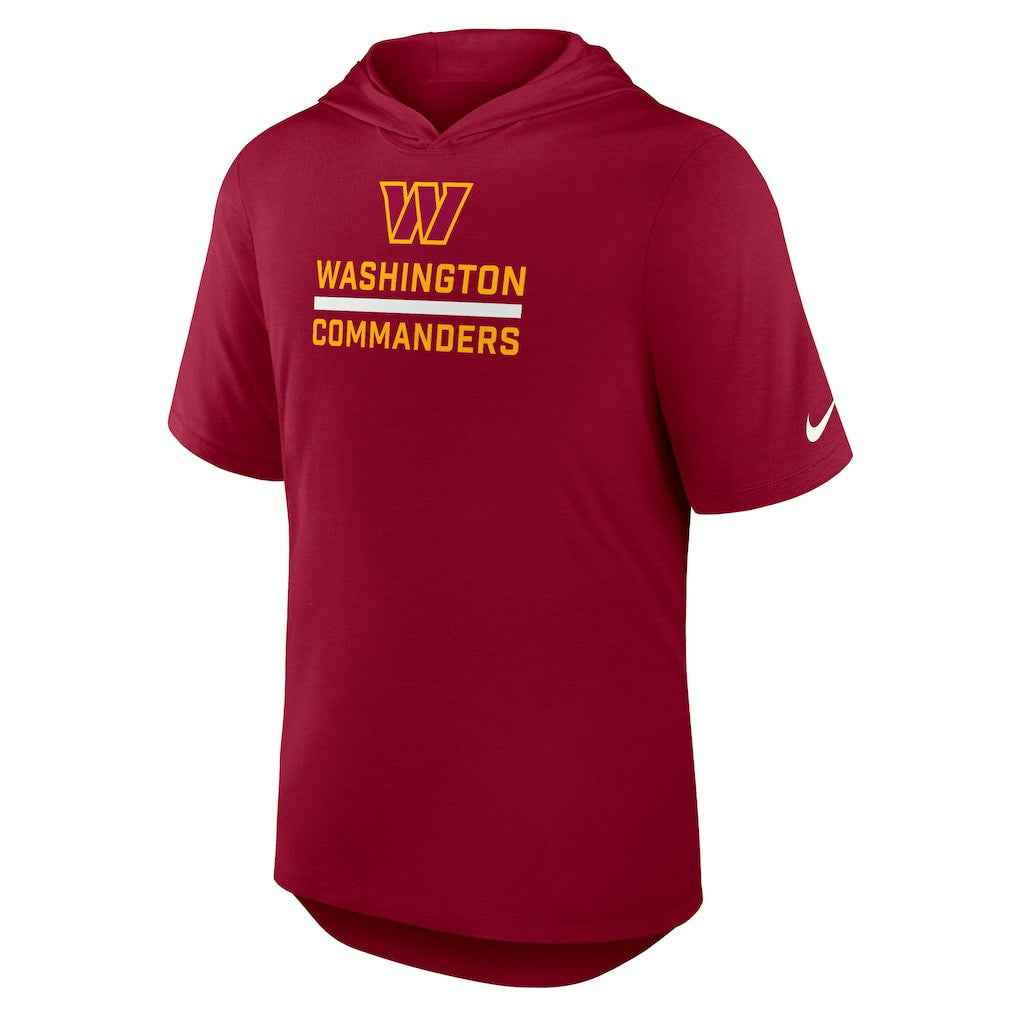 Lockup Tri-Blend Hoodie T-Shirt - Washington Commanders Hoodies