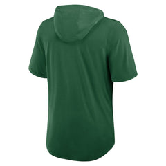 Lockup Tri-Blend Hoodie T-Shirt - New York Jets Hoodies