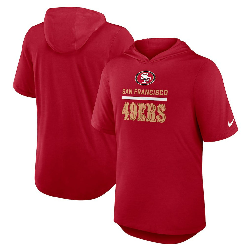 Lockup Tri-Blend Hoodie T-Shirt - San Francisco 49ers Hoodies