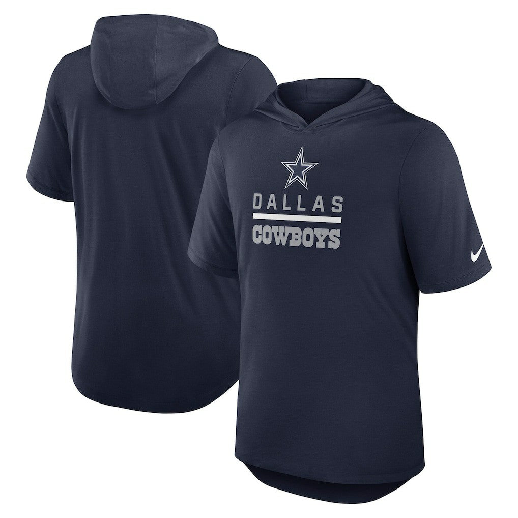 Lockup Tri-Blend Hoodie T-Shirt - Dallas Cowboys Hoodies