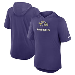 Lockup Tri-Blend Hoodie T-Shirt - Baltimore Ravens Hoodies