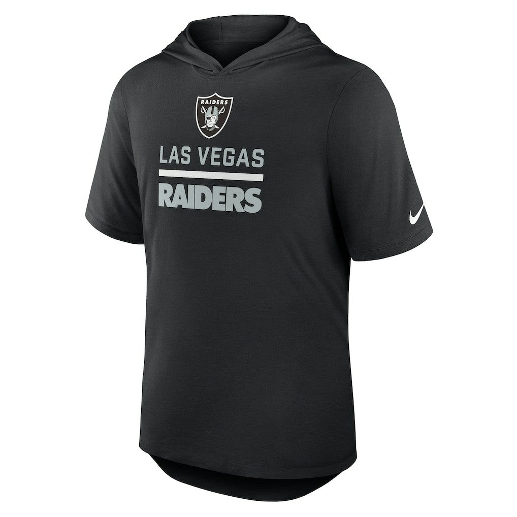 Lockup Tri-Blend Hoodie T-Shirt - Las Vegas Raiders Hoodies