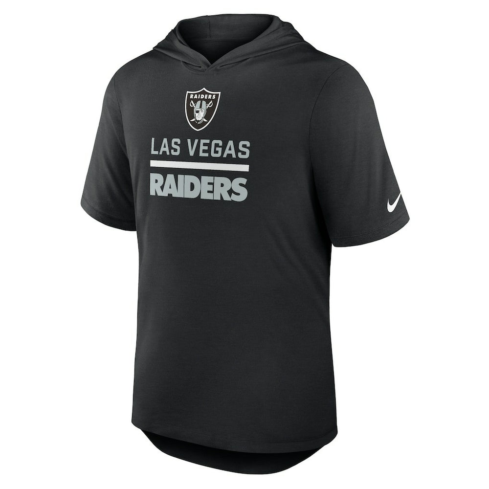 Lockup Tri-Blend Hoodie T-Shirt - Las Vegas Raiders Hoodies