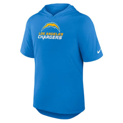 Lockup Tri-Blend Hoodie T-Shirt - Los Angeles Chargers Hoodies