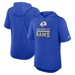 Lockup Tri-Blend Hoodie T-Shirt - Los Angeles Rams Hoodies