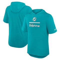 Lockup Tri-Blend Hoodie T-Shirt - Miami Dolphins Hoodies