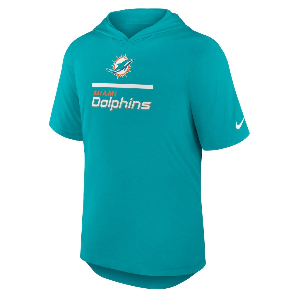 Lockup Tri-Blend Hoodie T-Shirt - Miami Dolphins Hoodies
