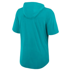Lockup Tri-Blend Hoodie T-Shirt - Miami Dolphins Hoodies