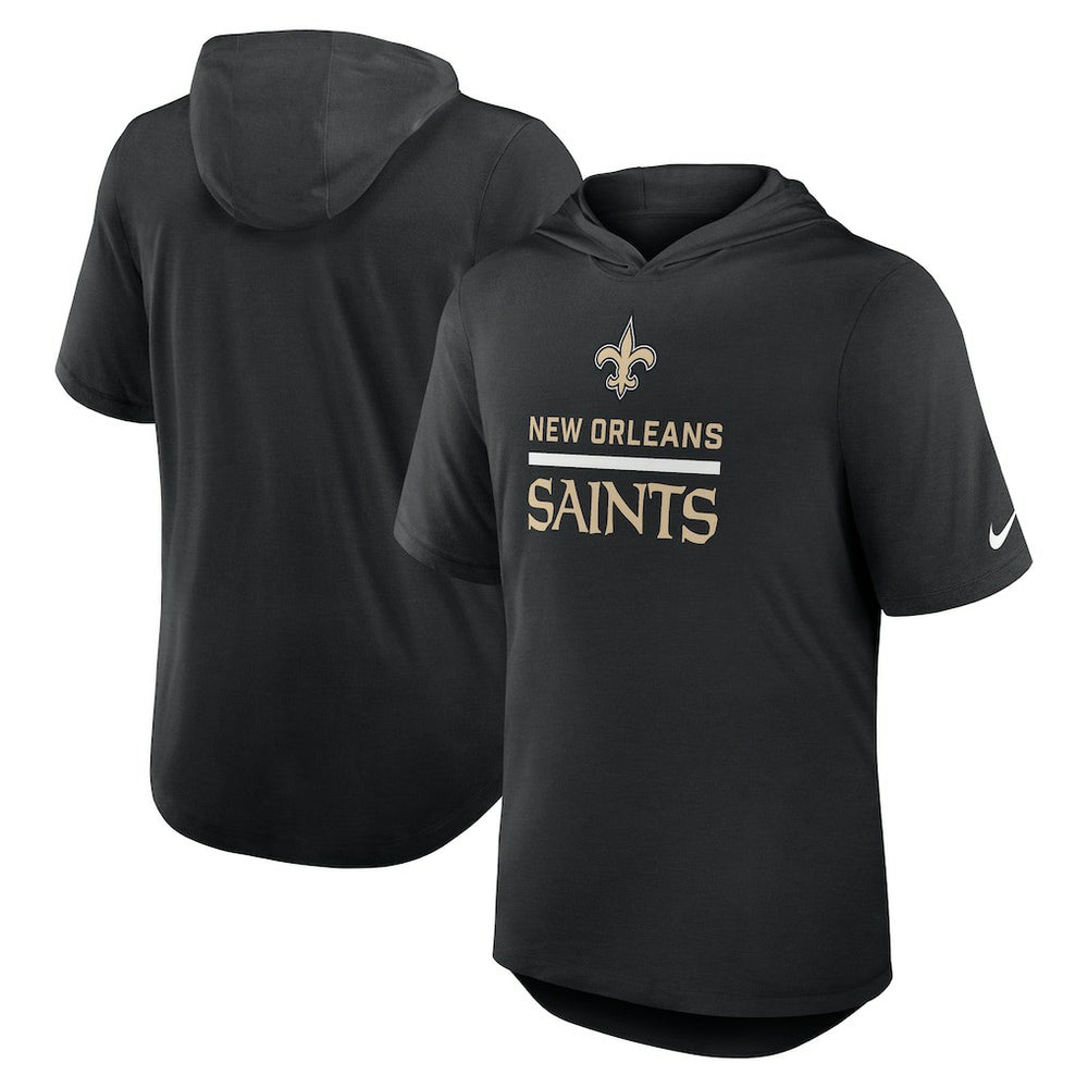 Lockup Tri-Blend Hoodie T-Shirt - New Orleans Saints Hoodies