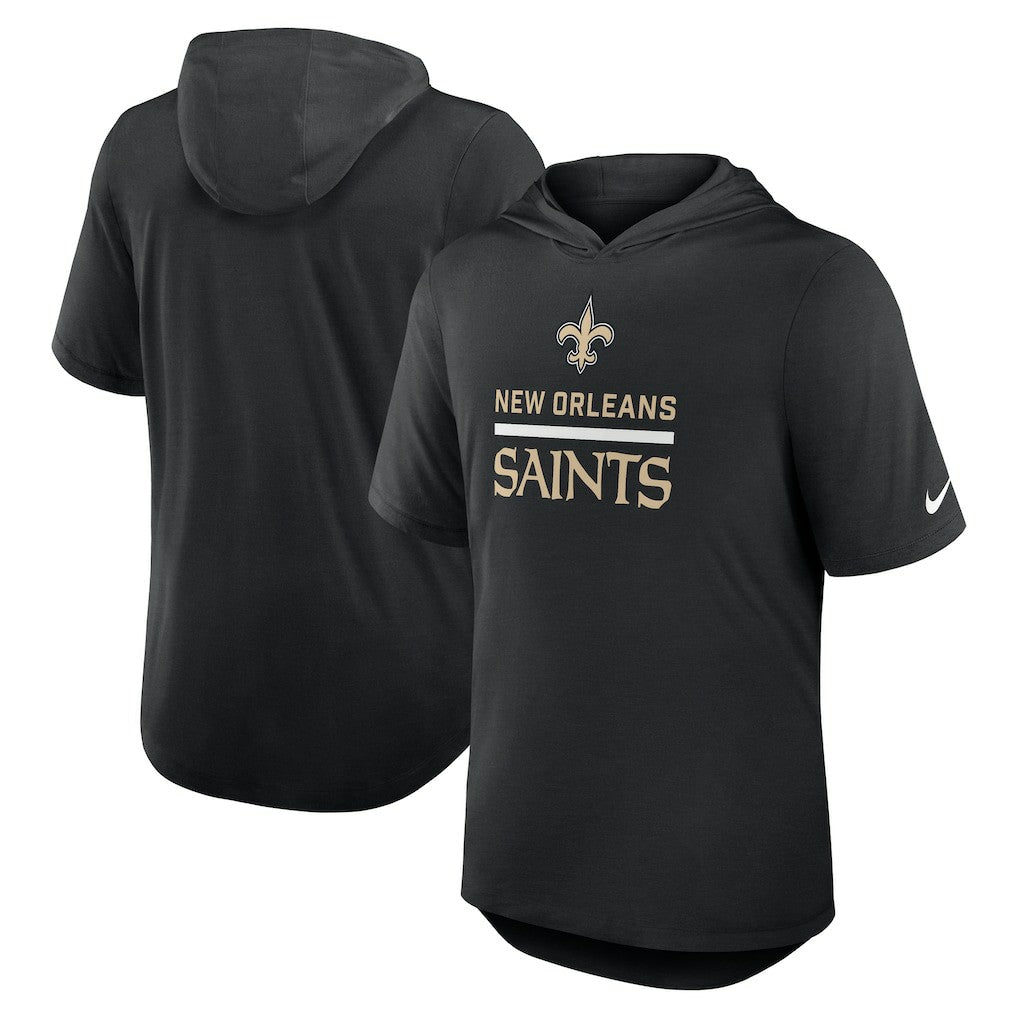 Lockup Tri-Blend Hoodie T-Shirt - New Orleans Saints Hoodies