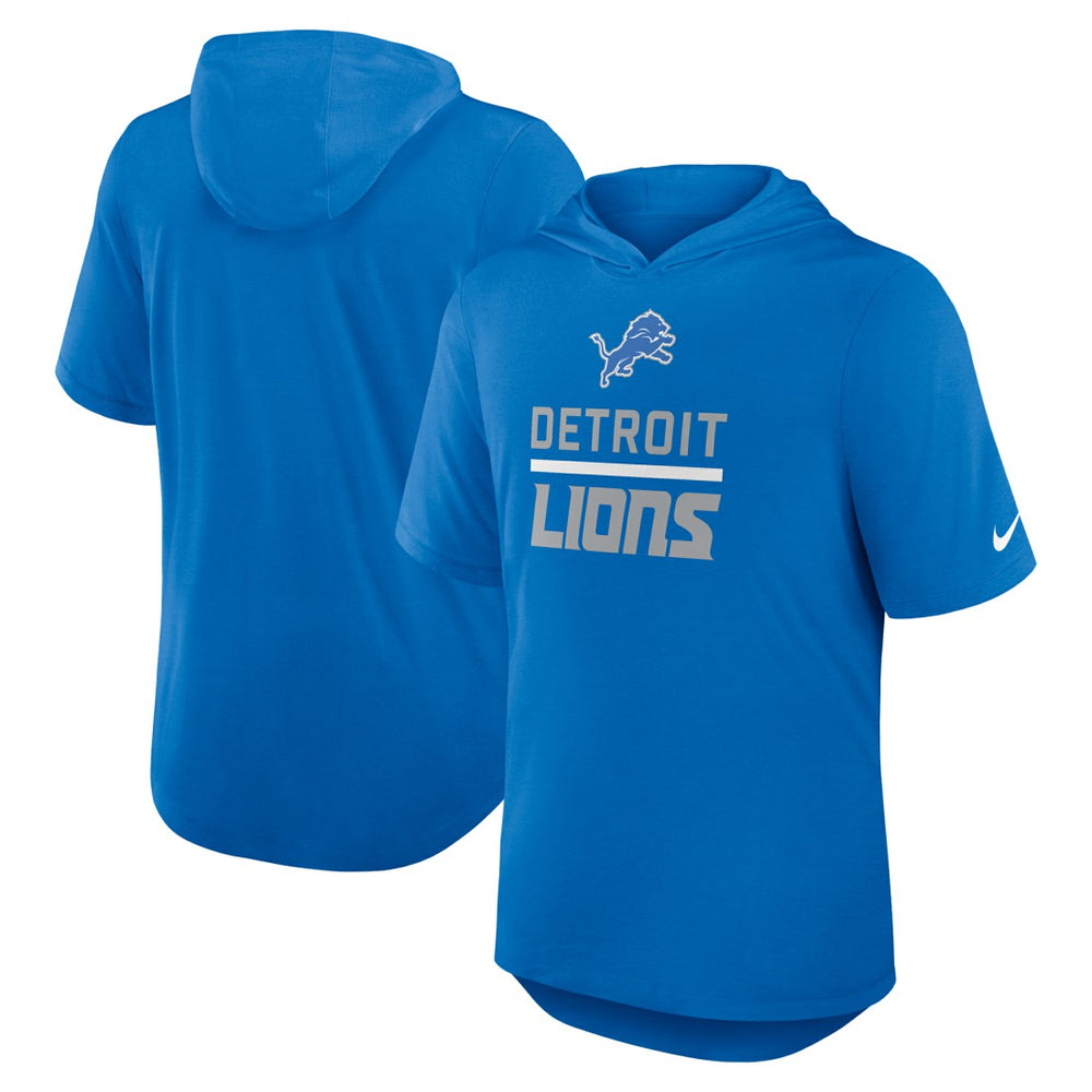 Lockup Tri-Blend Hoodie T-Shirt - Detroit Lions Hoodies