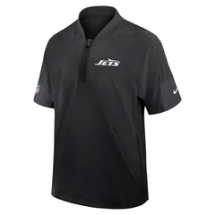 Sideline Short Sleeve Quarter-Zip Dri-FIT Coach Jacket - New York Jets Jackets