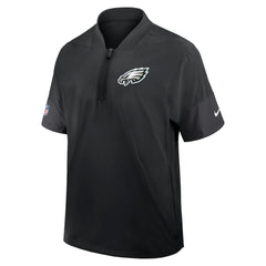 Sideline Short Sleeve Quarter-Zip Dri-FIT Coach Jacket - Philadelphia Eagles Jackets