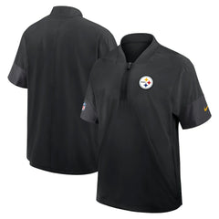 Sideline Short Sleeve Quarter-Zip Dri-FIT Coach Jacket - Pittsburgh Steelers Jackets