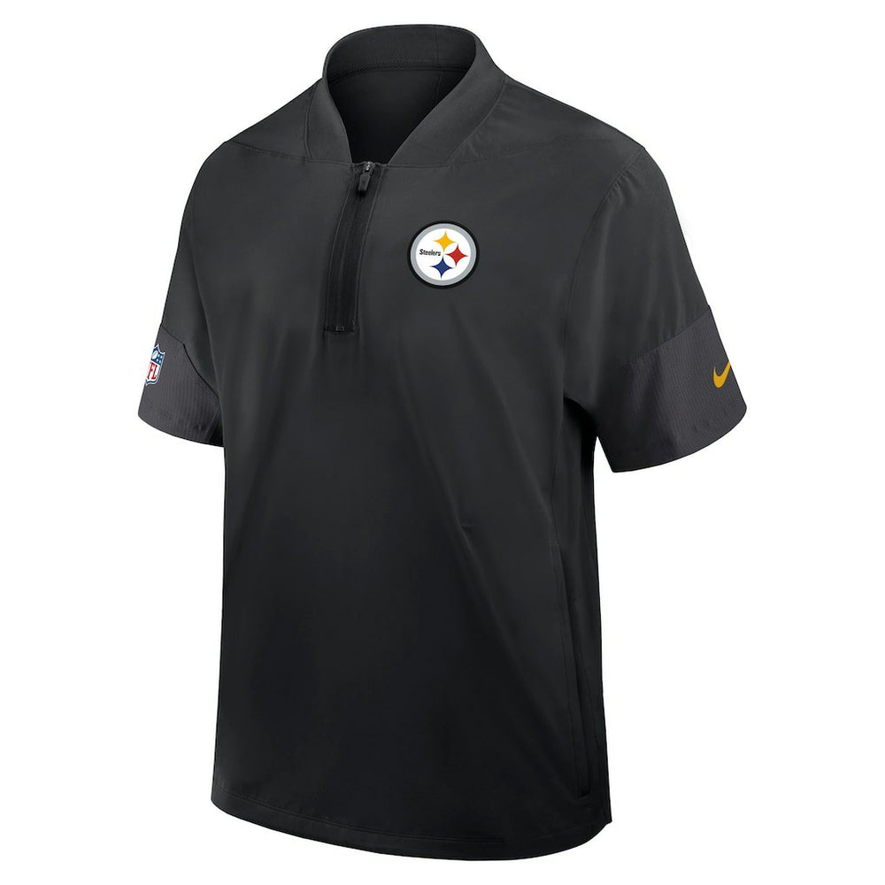 Sideline Short Sleeve Quarter-Zip Dri-FIT Coach Jacket - Pittsburgh Steelers Jackets