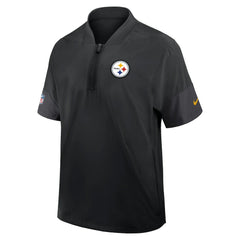Sideline Short Sleeve Quarter-Zip Dri-FIT Coach Jacket - Pittsburgh Steelers Jackets