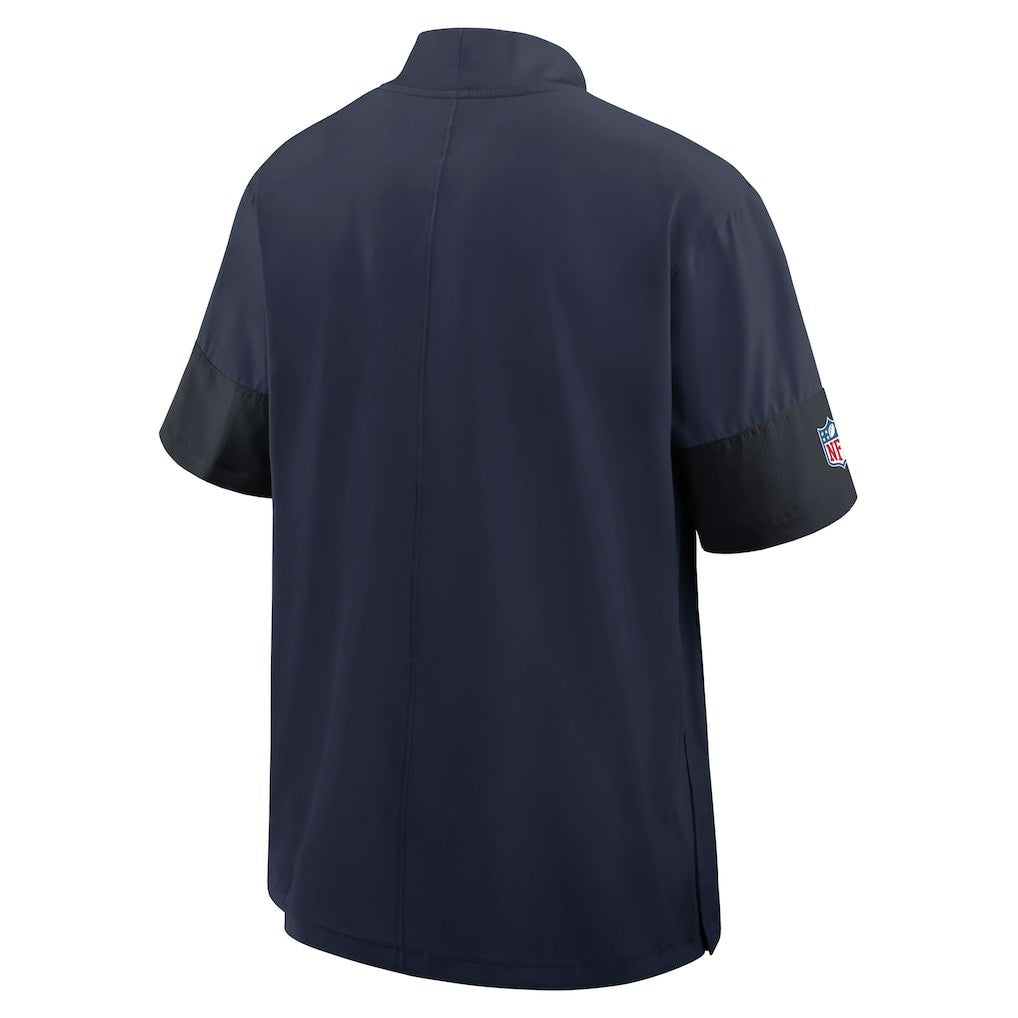 Sideline Short Sleeve Quarter-Zip Dri-FIT Coach Jacket - Seattle Seahawks Jackets