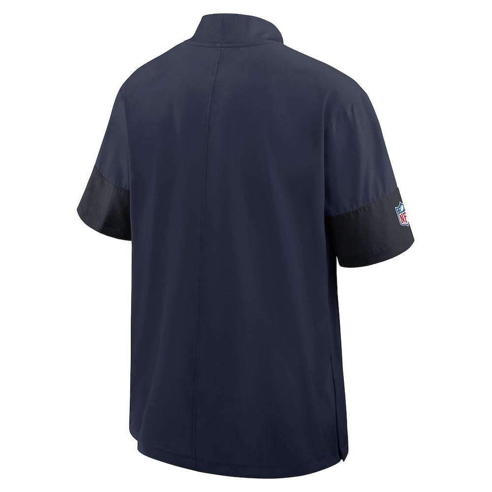 Sideline Short Sleeve Quarter-Zip Dri-FIT Coach Jacket - Seattle Seahawks Jackets