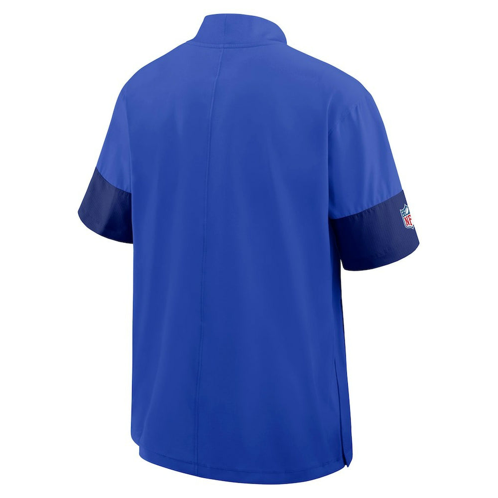 Sideline Short Sleeve Quarter-Zip Dri-FIT Coach Jacket - Los Angeles Rams Jackets
