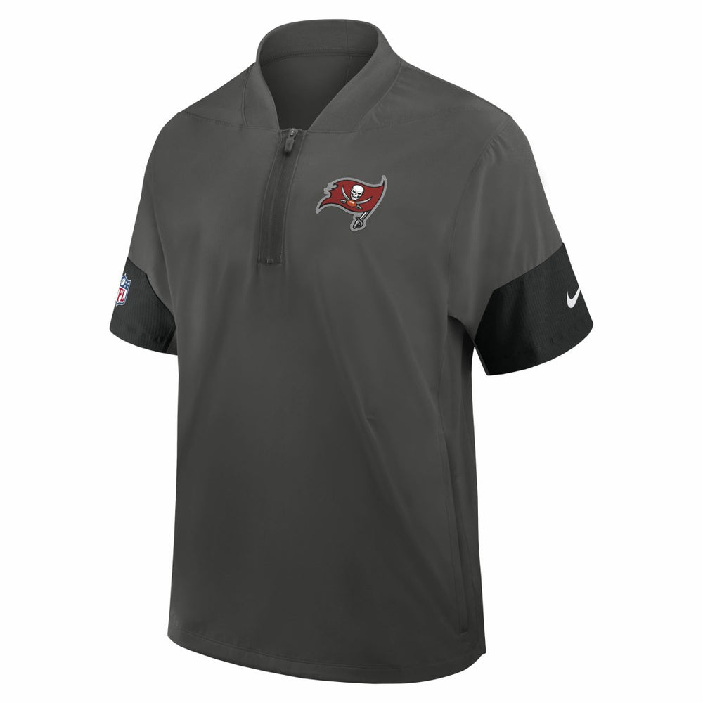 Sideline Short Sleeve Quarter-Zip Dri-FIT Coach Jacket - Tampa Bay Buccaneers Jackets