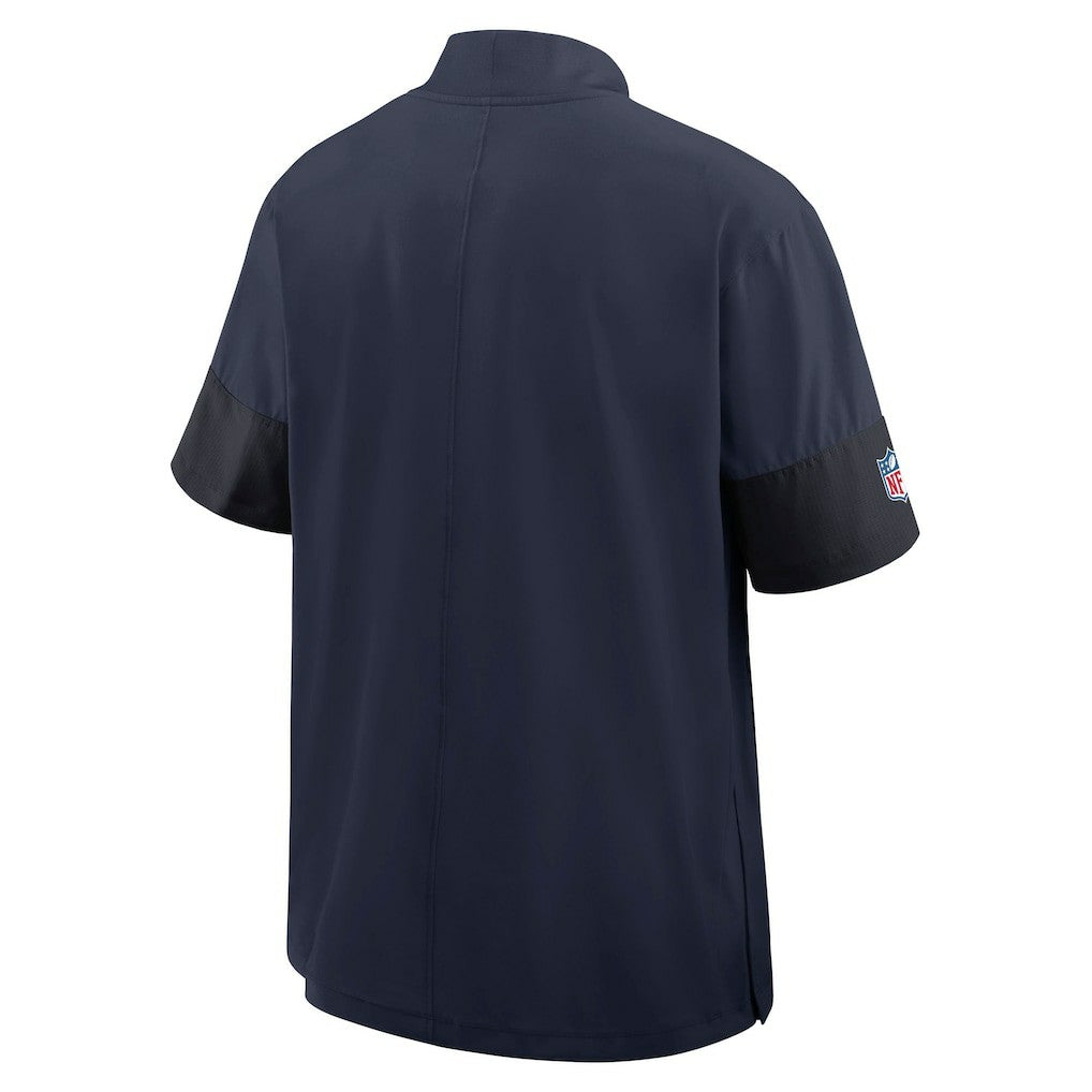 Sideline Short Sleeve Quarter-Zip Dri-FIT Coach Jacket - New England Patriots Jackets