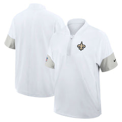 Sideline Short Sleeve Quarter-Zip Dri-FIT Coach Jacket - New Orleans Saints Jackets