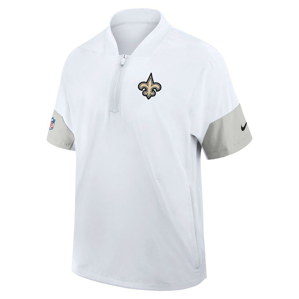 Sideline Short Sleeve Quarter-Zip Dri-FIT Coach Jacket - New Orleans Saints Jackets