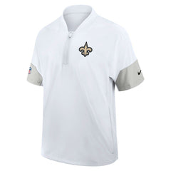 Sideline Short Sleeve Quarter-Zip Dri-FIT Coach Jacket - New Orleans Saints Jackets