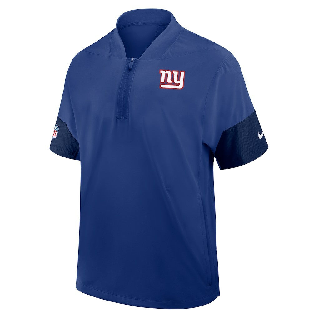 Sideline Short Sleeve Quarter-Zip Dri-FIT Coach Jacket - New York Giants Jackets