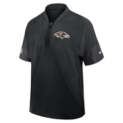 Sideline Short Sleeve Quarter-Zip Dri-FIT Coach Jacket - Baltimore Ravens Jackets