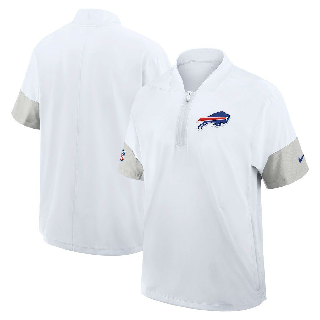 Sideline Short Sleeve Quarter-Zip Dri-FIT Coach Jacket - Buffalo Bills Jackets