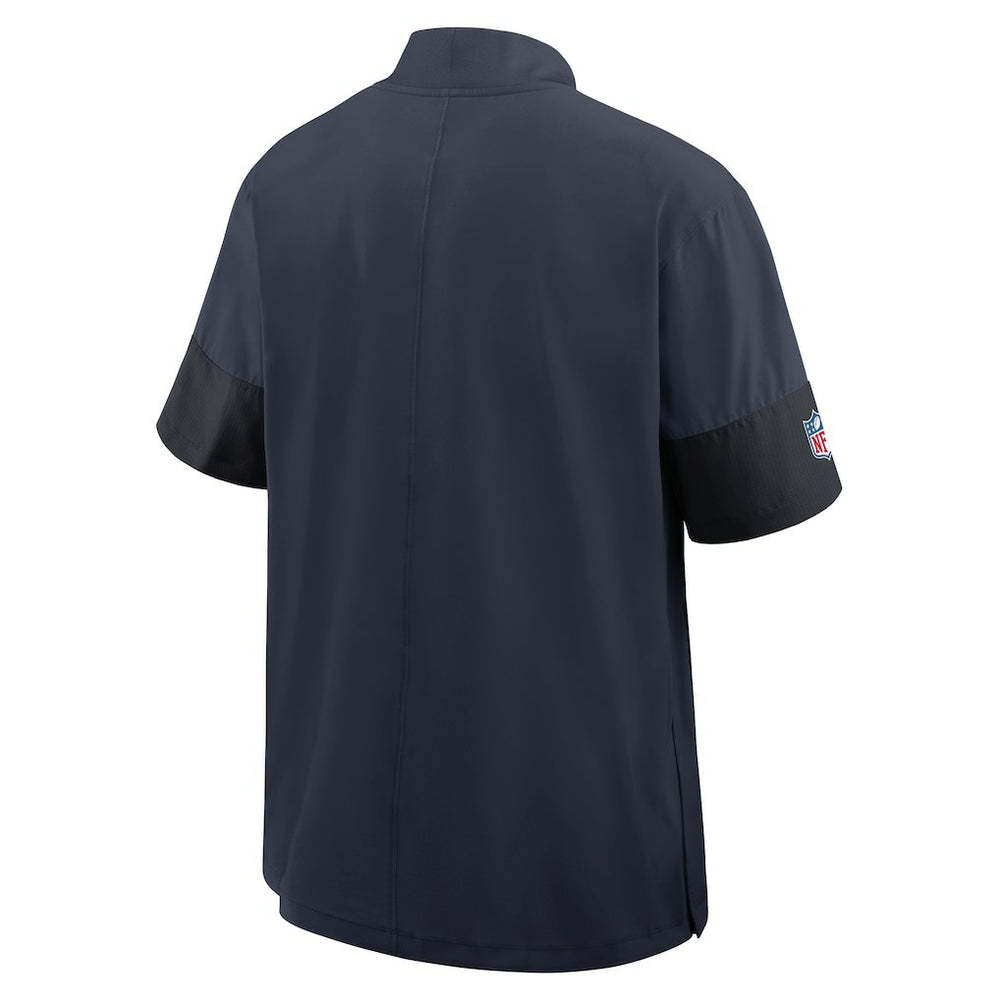 Sideline Short Sleeve Quarter-Zip Dri-FIT Coach Jacket - Chicago Bears Jackets