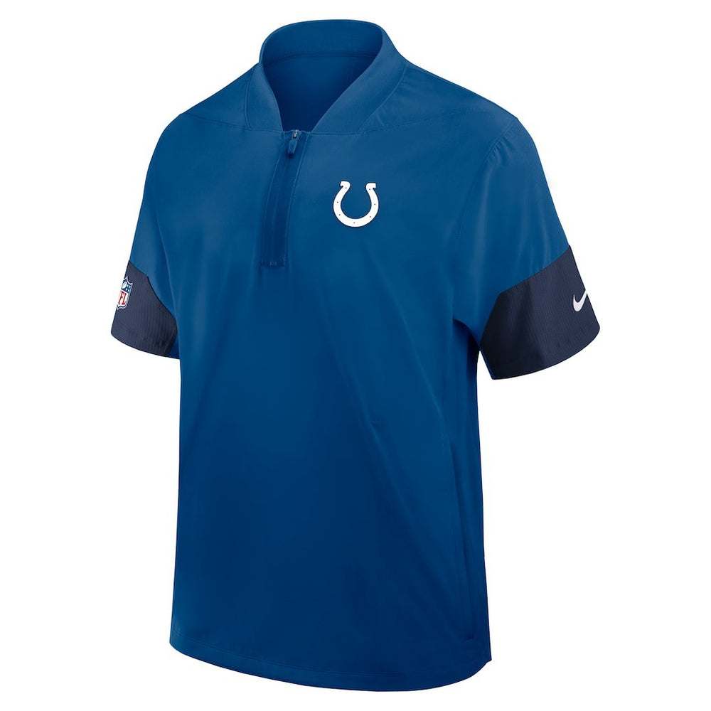 Sideline Short Sleeve Quarter-Zip Dri-FIT Coach Jacket - Indianapolis Colts Jackets