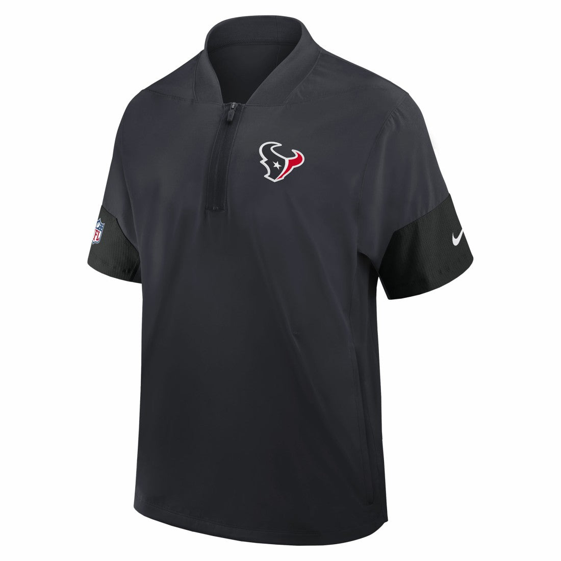 Sideline Short Sleeve Quarter-Zip Dri-FIT Coach Jacket - Houston Texans Jackets