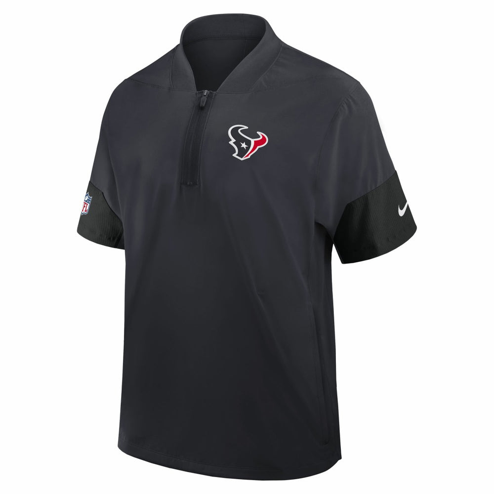 Sideline Short Sleeve Quarter-Zip Dri-FIT Coach Jacket - Houston Texans Jackets