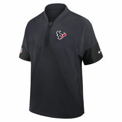 Sideline Short Sleeve Quarter-Zip Dri-FIT Coach Jacket - Houston Texans Jackets
