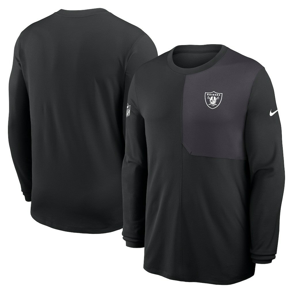 Sideline Coach UV Dri-FIT Long Sleeve Shirt - Las Vegas Raiders