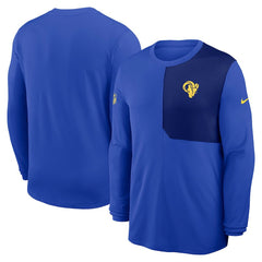 Sideline Coach UV Dri-FIT Long Sleeve Shirt - Los Angeles Rams