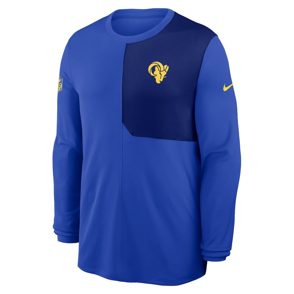Sideline Coach UV Dri-FIT Long Sleeve Shirt - Los Angeles Rams