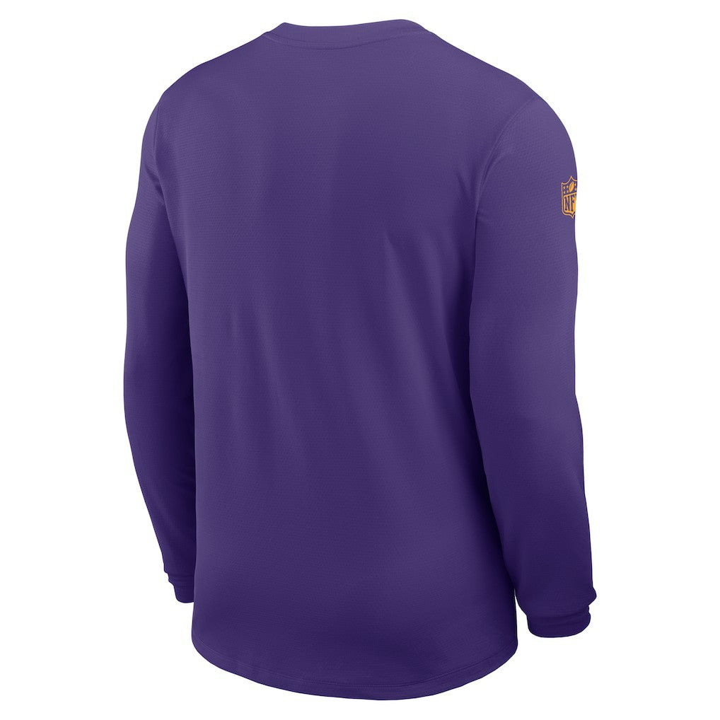 Sideline Coach UV Dri-FIT Long Sleeve Shirt - Minnesota Vikings