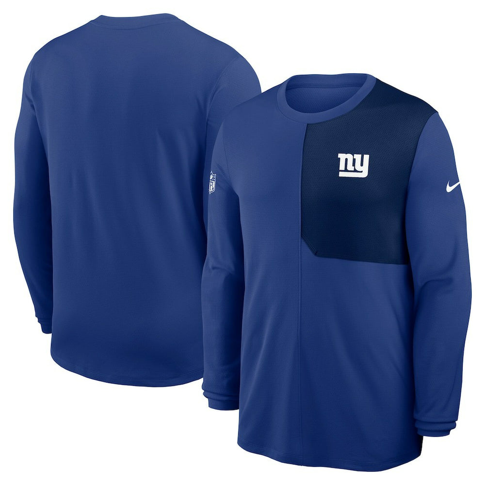 Sideline Coach UV Dri-FIT Long Sleeve Shirt - New York Giants