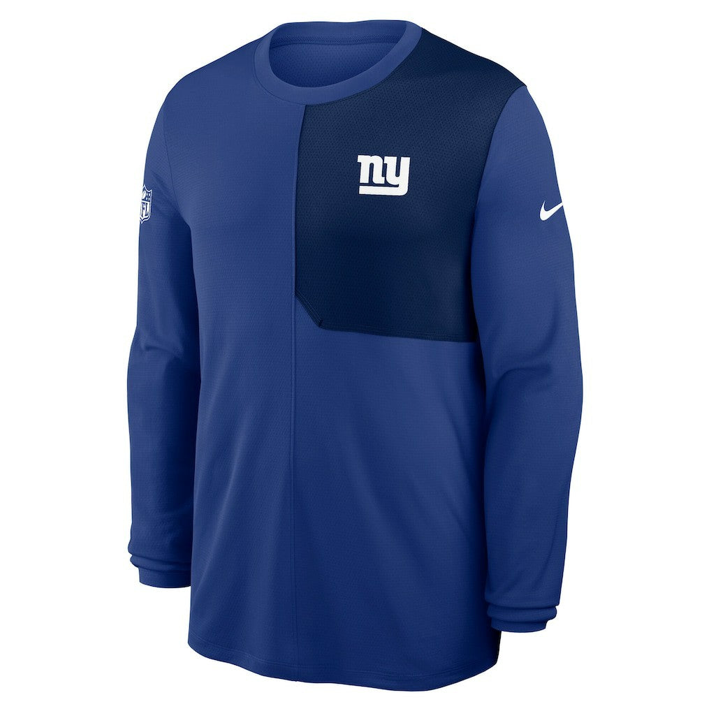 Sideline Coach UV Dri-FIT Long Sleeve Shirt - New York Giants