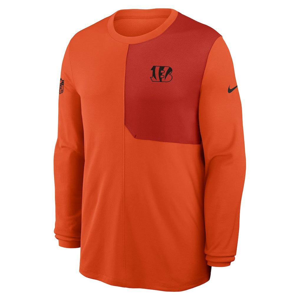 Sideline Coach UV Dri-FIT Long Sleeve Shirt - Cincinnati Bengals