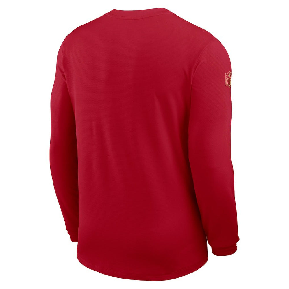 Sideline Coach UV Dri-FIT Long Sleeve Shirt - San Francisco 49ers